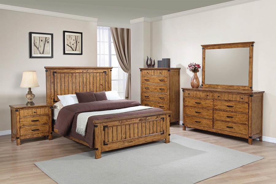 Brenner Brown Eastern King Bed - MyWaynesHome #