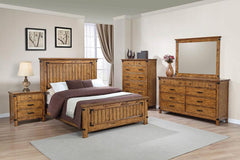 Brenner Brown Eastern King Bed - MyWaynesHome #