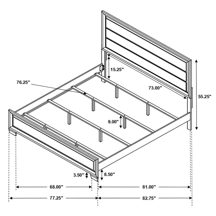 Brandon Brown Eastern King Bed - MyWaynesHome #