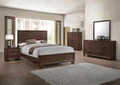 Brandon Brown Queen Bed 5 Pc Set - MyWaynesHome #