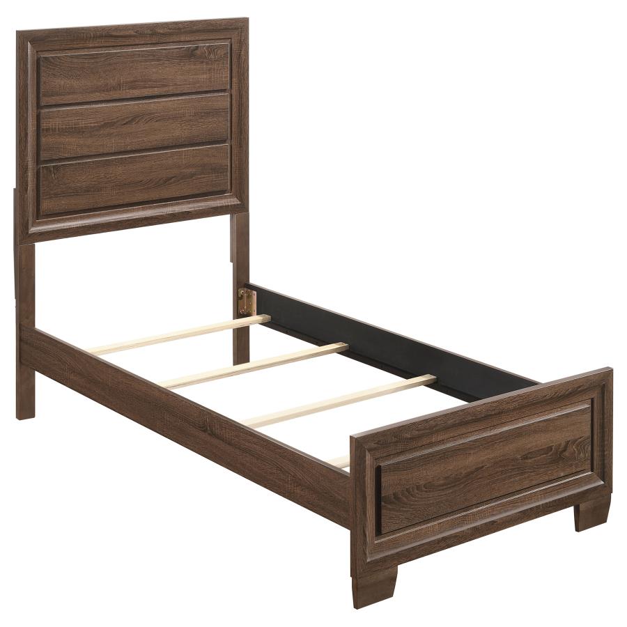 Brandon Brown Twin Bed 5 Pc Set - MyWaynesHome #