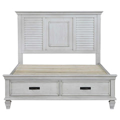 Franco Ivory Eastern King Storage Bed - MyWaynesHome #