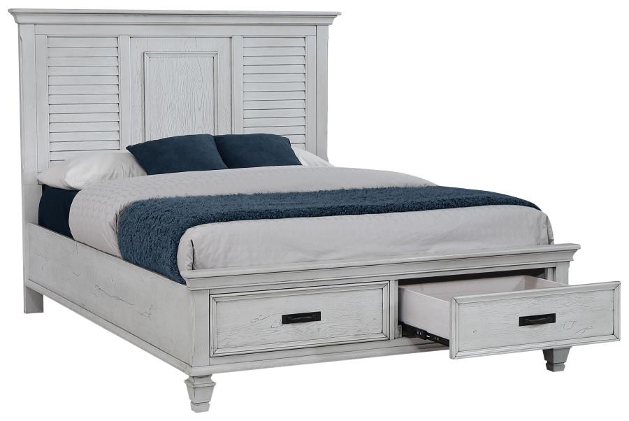 Franco Ivory Queen Bed 5 Pc Set - MyWaynesHome #