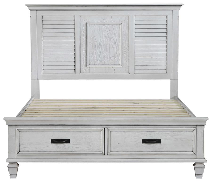 Franco Ivory Queen Bed 5 Pc Set - MyWaynesHome #