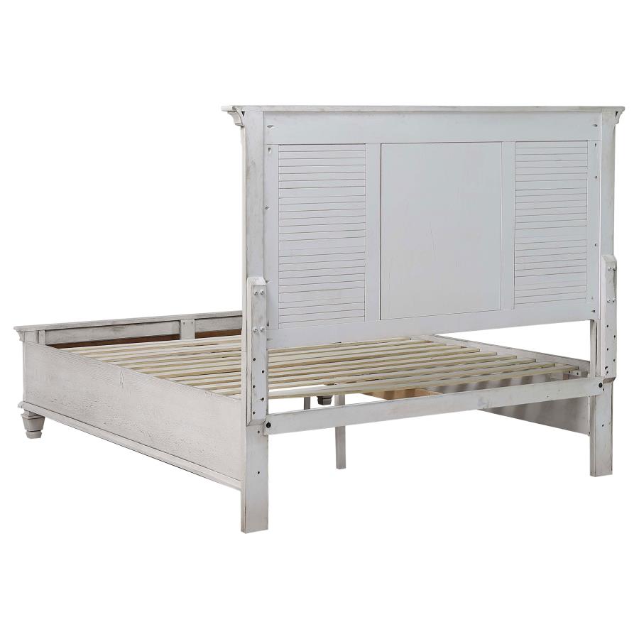 Franco Ivory Queen Storage Bed - MyWaynesHome #