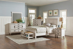 Franco Ivory Eastern King Bed 5 Pc Set - MyWaynesHome #
