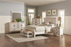 Franco Ivory Queen Bed 4 Pc Set - MyWaynesHome #