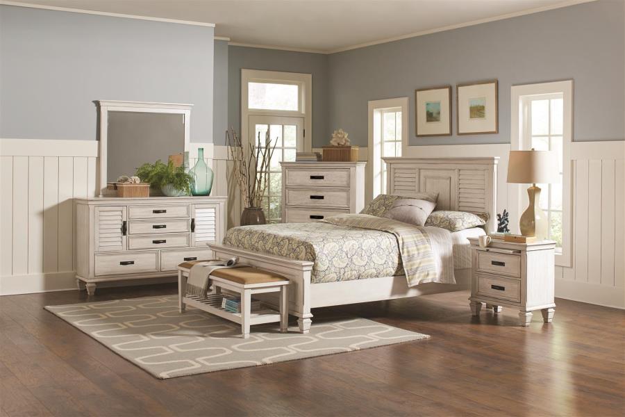 Franco Ivory California King Bed - MyWaynesHome #
