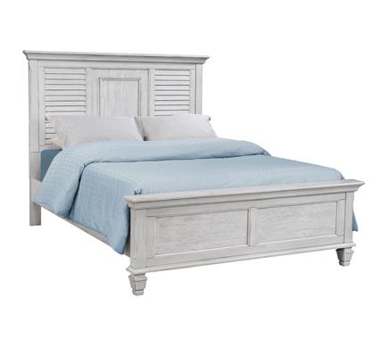 Franco Ivory Queen Bed - MyWaynesHome #