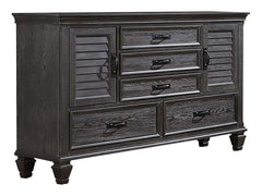 Franco Grey Queen Bed 5 Pc Set - MyWaynesHome #