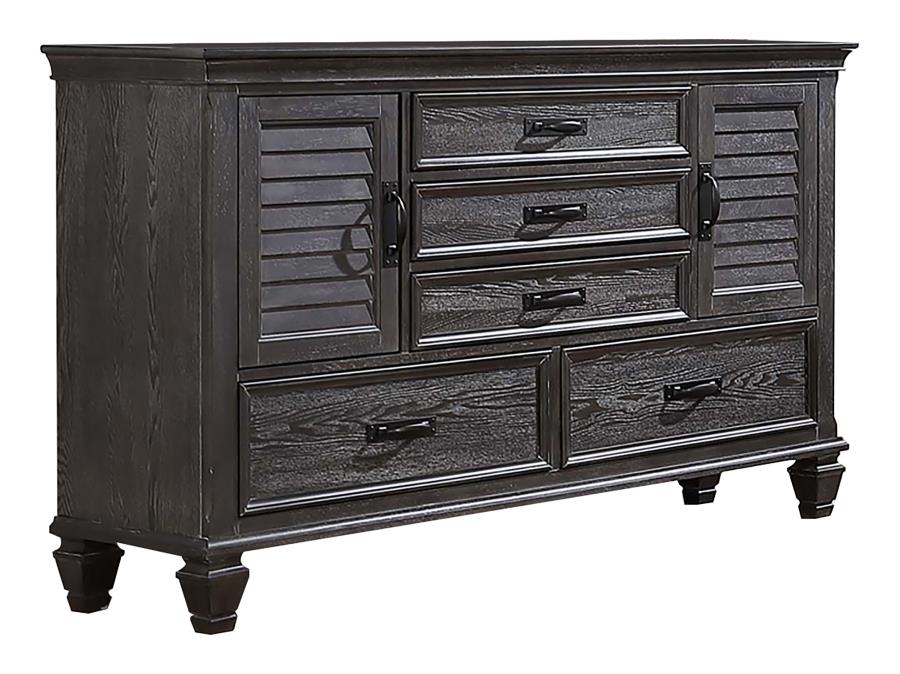 Franco Grey Queen Bed 5 Pc Set - MyWaynesHome #