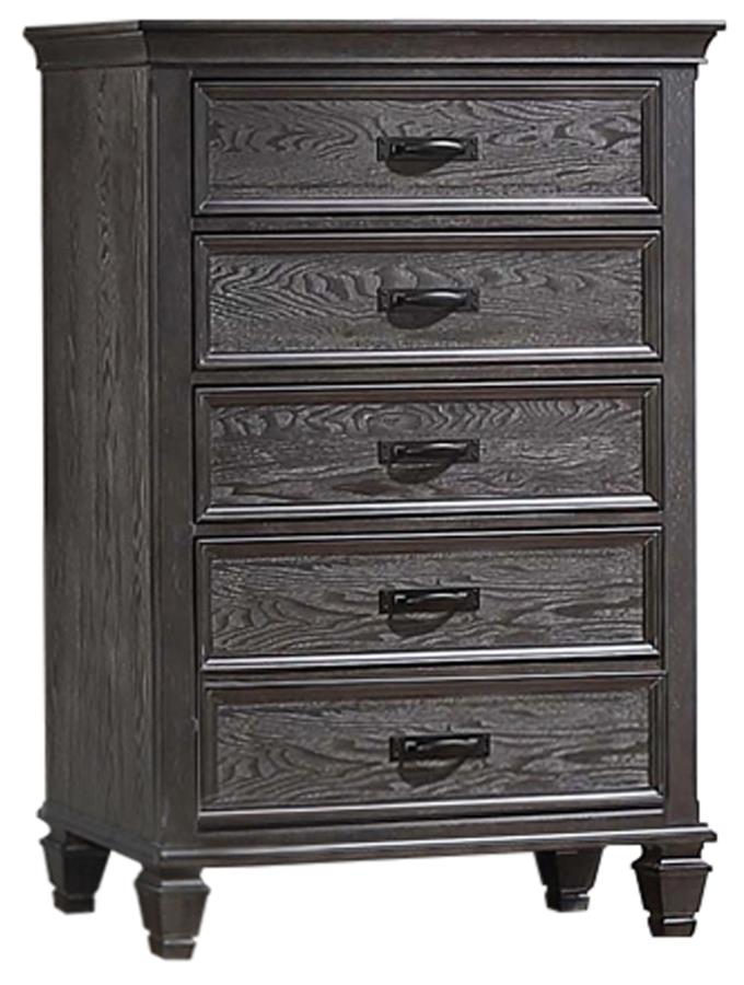 Franco Grey Queen Bed 5 Pc Set - MyWaynesHome #