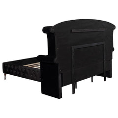 Deanna Black Queen Bed 5 Pc Set - MyWaynesHome #
