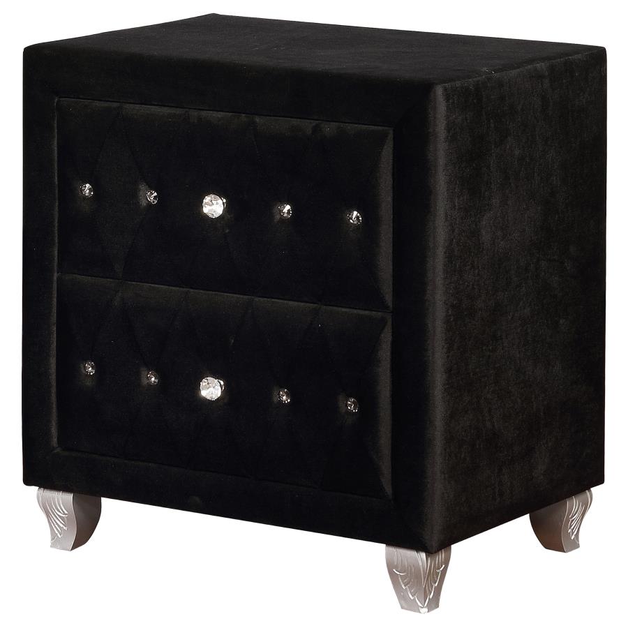 Deanna Black Nightstand - MyWaynesHome #