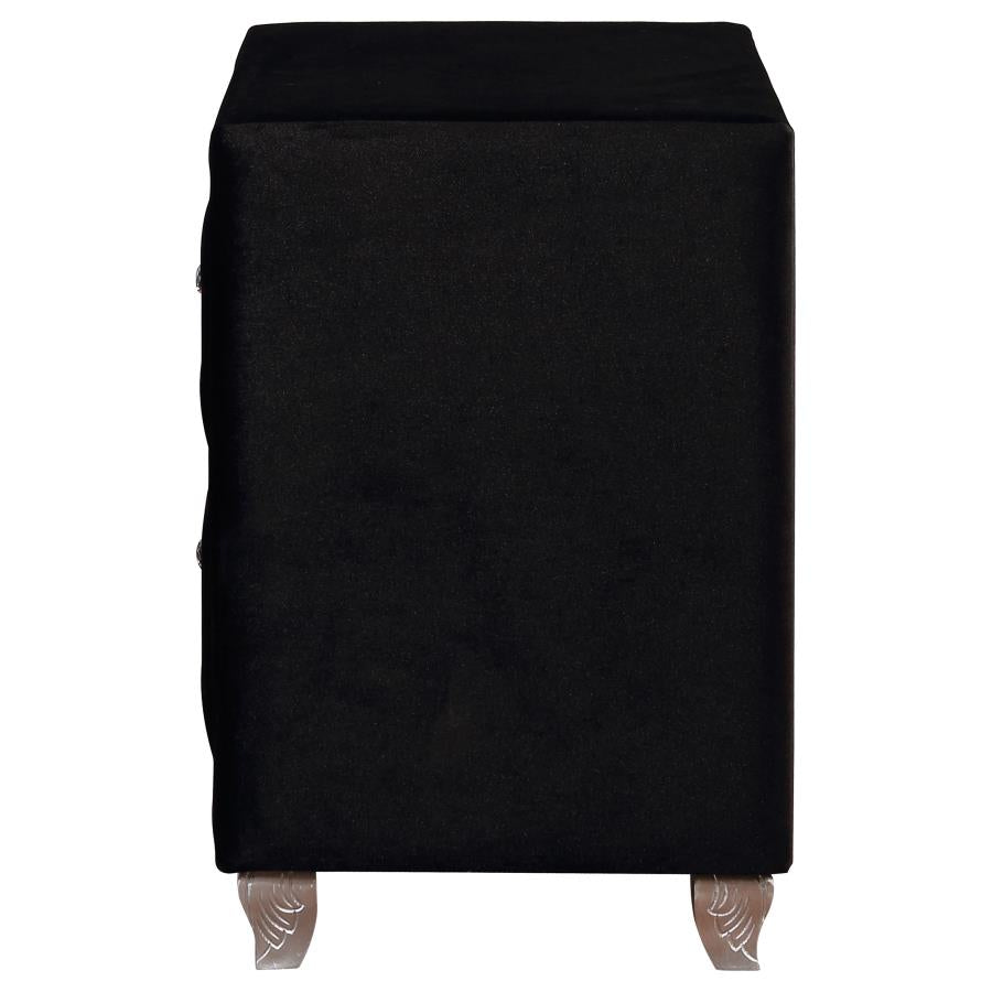 Deanna Black Nightstand - MyWaynesHome #