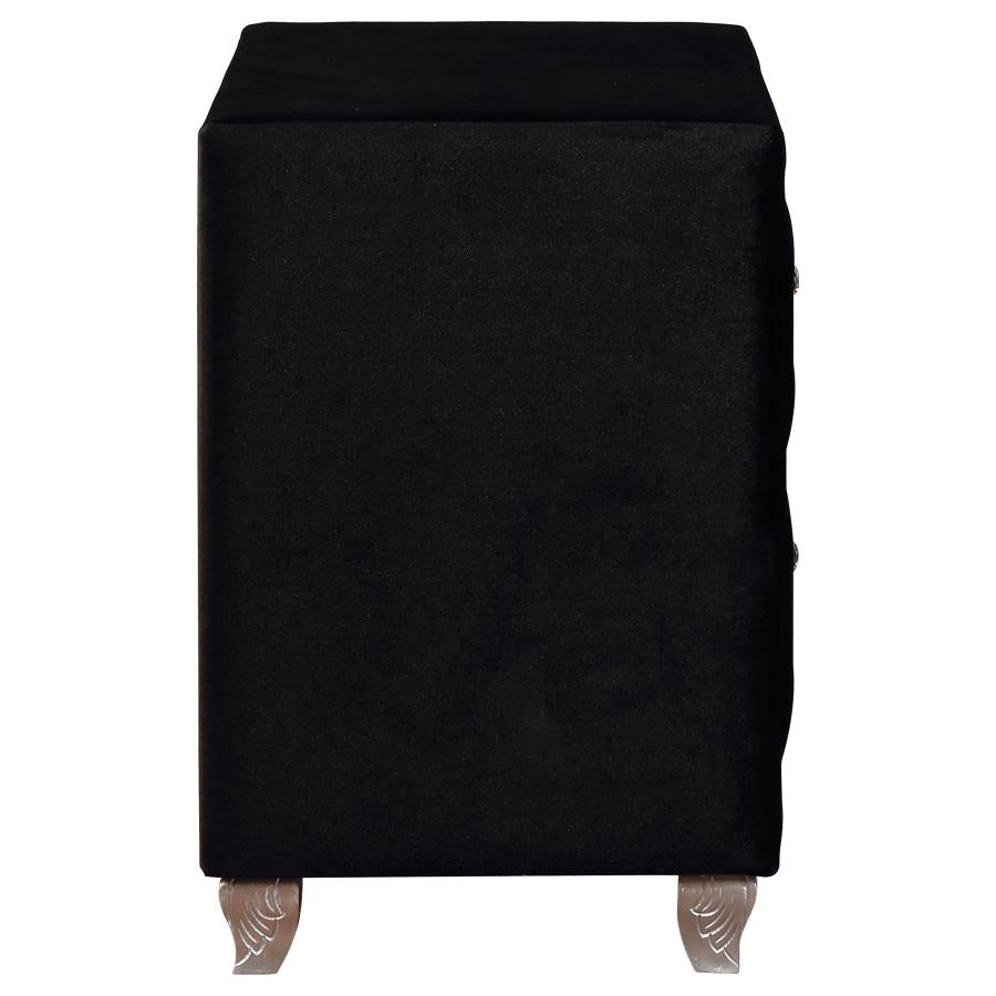 Deanna Black Nightstand - MyWaynesHome #