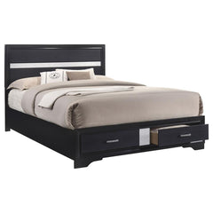 Miranda Black Queen Bed 5 Pc Set - MyWaynesHome #