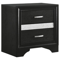 Miranda Black Queen Bed 5 Pc Set - MyWaynesHome #