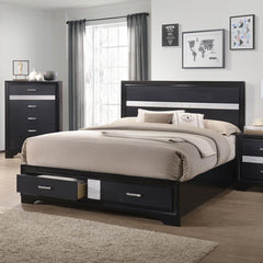 Miranda Black Queen Storage Bed - MyWaynesHome #