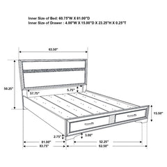 Miranda Black Queen Storage Bed - MyWaynesHome #