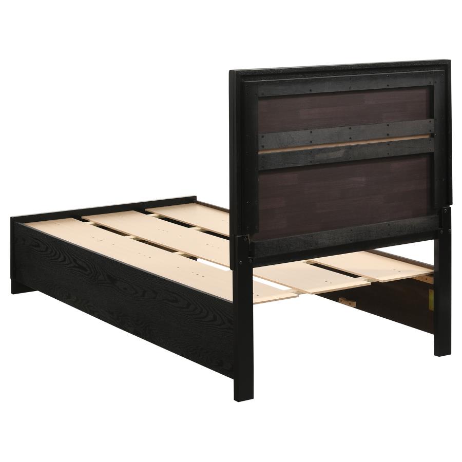 Miranda Black Twin Storage Bed - MyWaynesHome #