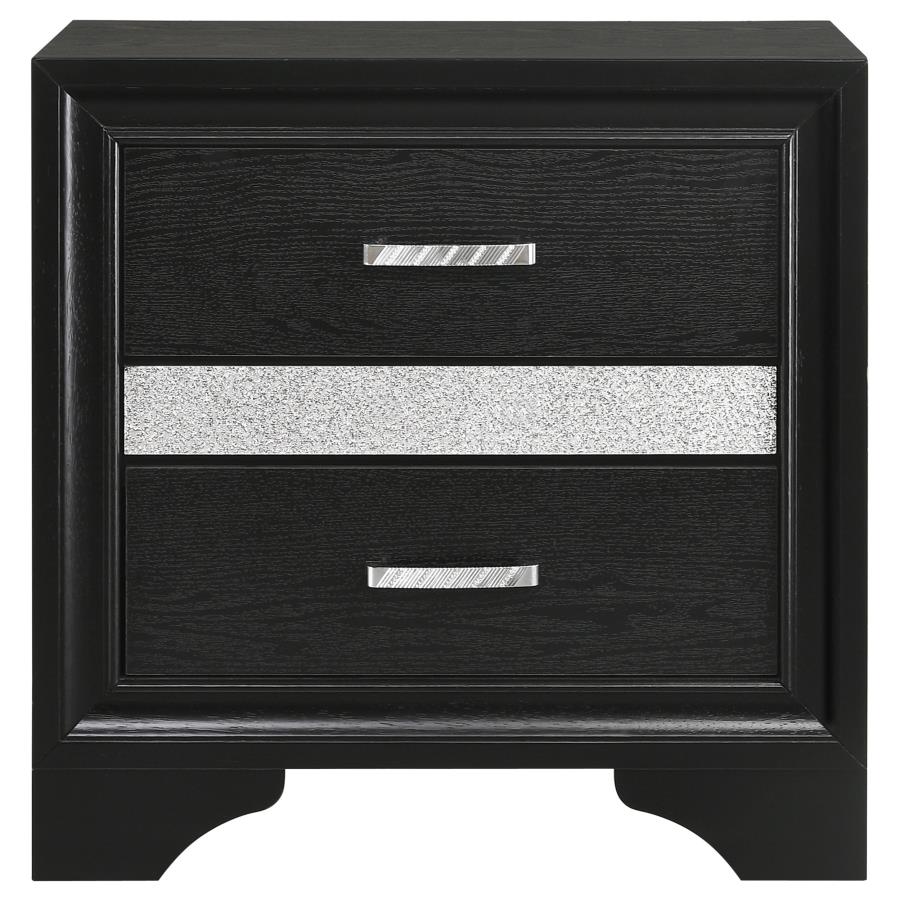 Miranda Black Nightstand - MyWaynesHome #