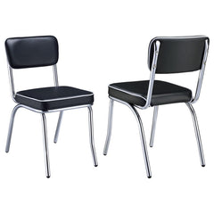 Retro Black Side Chair - MyWaynesHome #