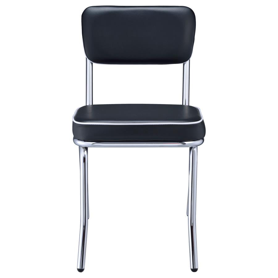 Retro Black Side Chair - MyWaynesHome #