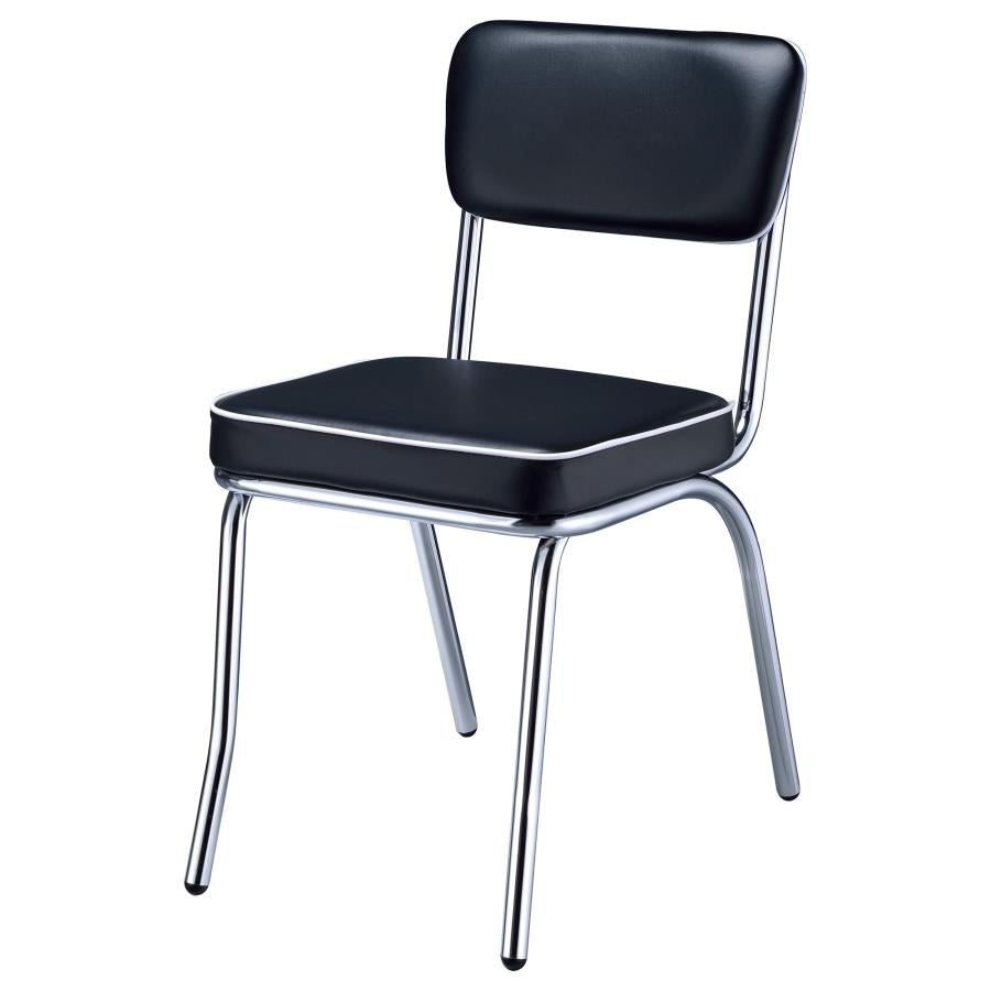 Retro Black Side Chair - MyWaynesHome #