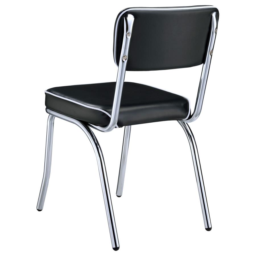 Retro Black Side Chair - MyWaynesHome #