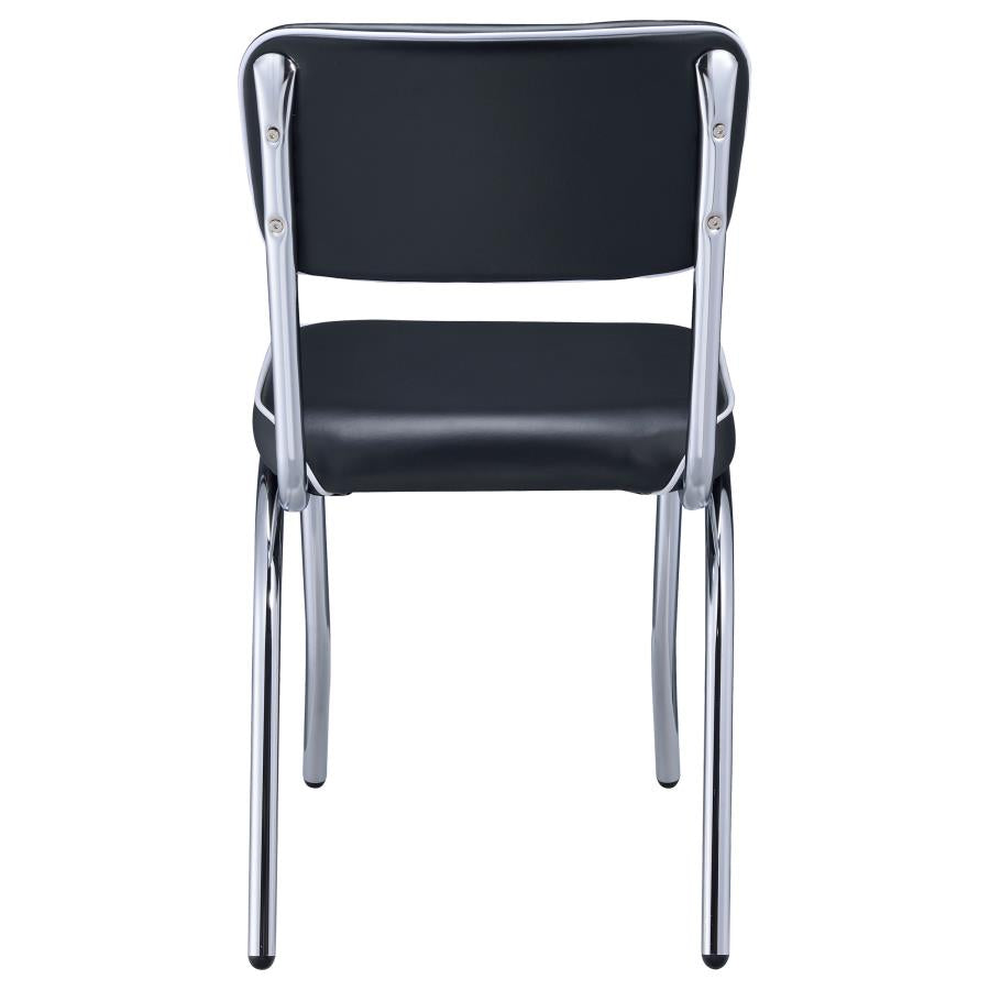 Retro Black Side Chair - MyWaynesHome #