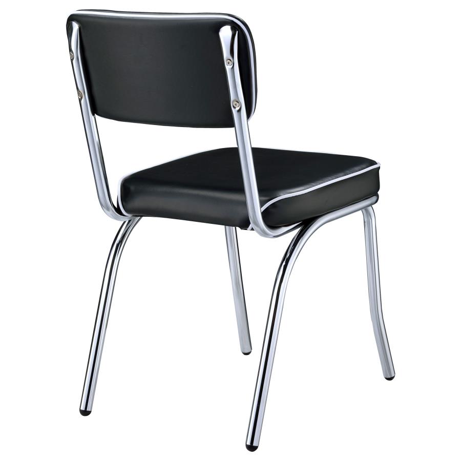 Retro Black Side Chair - MyWaynesHome #