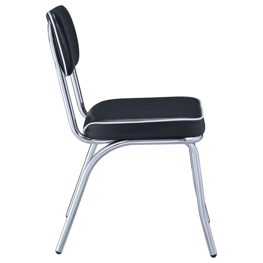Retro Black Side Chair - MyWaynesHome #