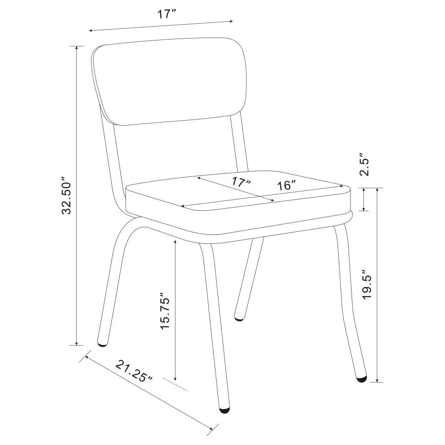 Retro Black Side Chair - MyWaynesHome #