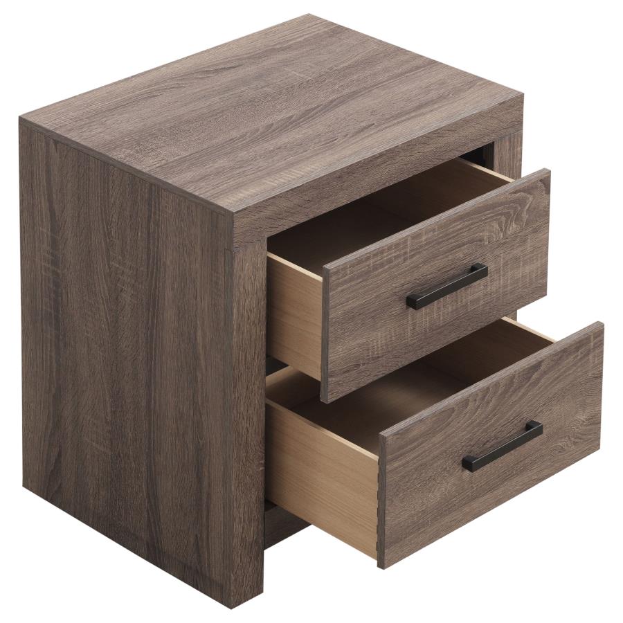 Brantford Brown Eastern King Bed 4 Pc Set - MyWaynesHome #