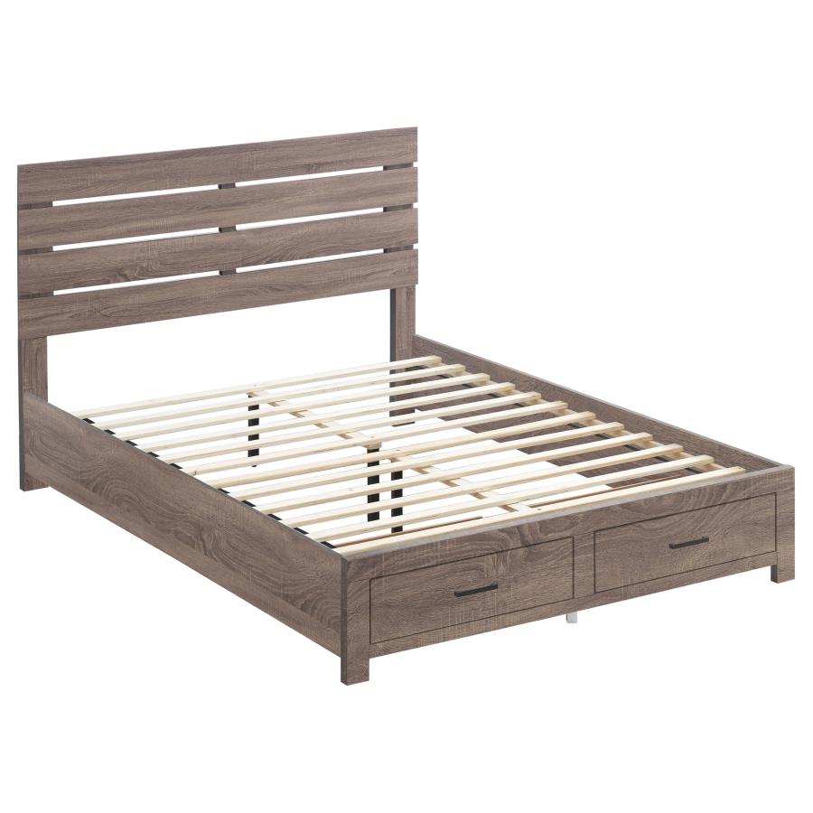 Brantford Brown Eastern King Bed 5 Pc Set - MyWaynesHome #