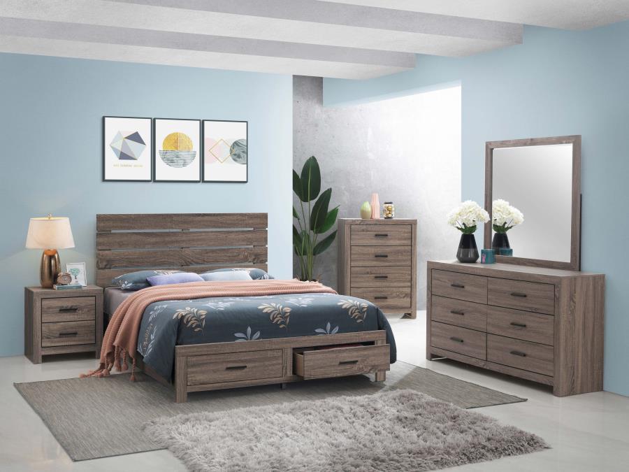 Brantford Brown Queen Storage Bed - MyWaynesHome #