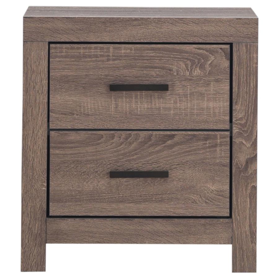 Brantford Brown Eastern King Bed 4 Pc Set - MyWaynesHome #