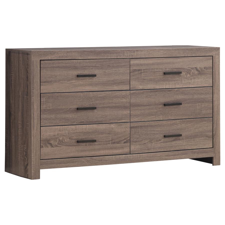 Brantford Brown Eastern King Bed 4 Pc Set - MyWaynesHome #