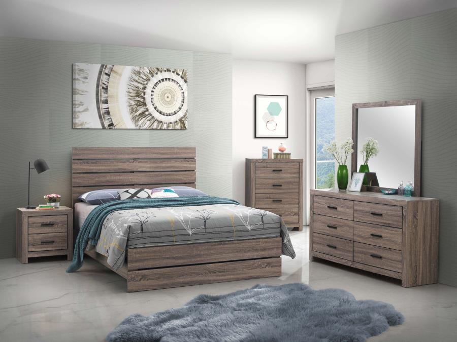 Brantford Brown Eastern King Bed - MyWaynesHome #