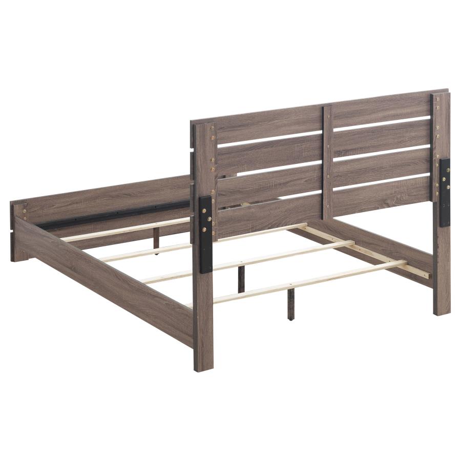 Brantford Brown Queen Bed 5 Pc Set - MyWaynesHome #