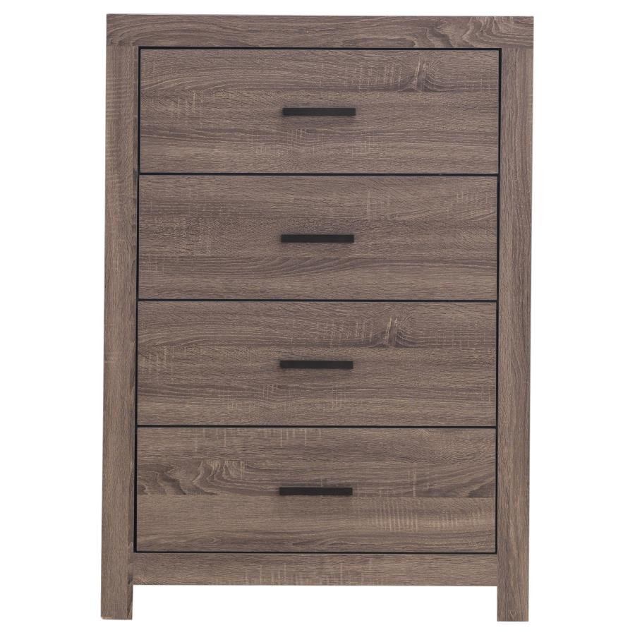 Brantford Brown Queen Bed 5 Pc Set - MyWaynesHome #
