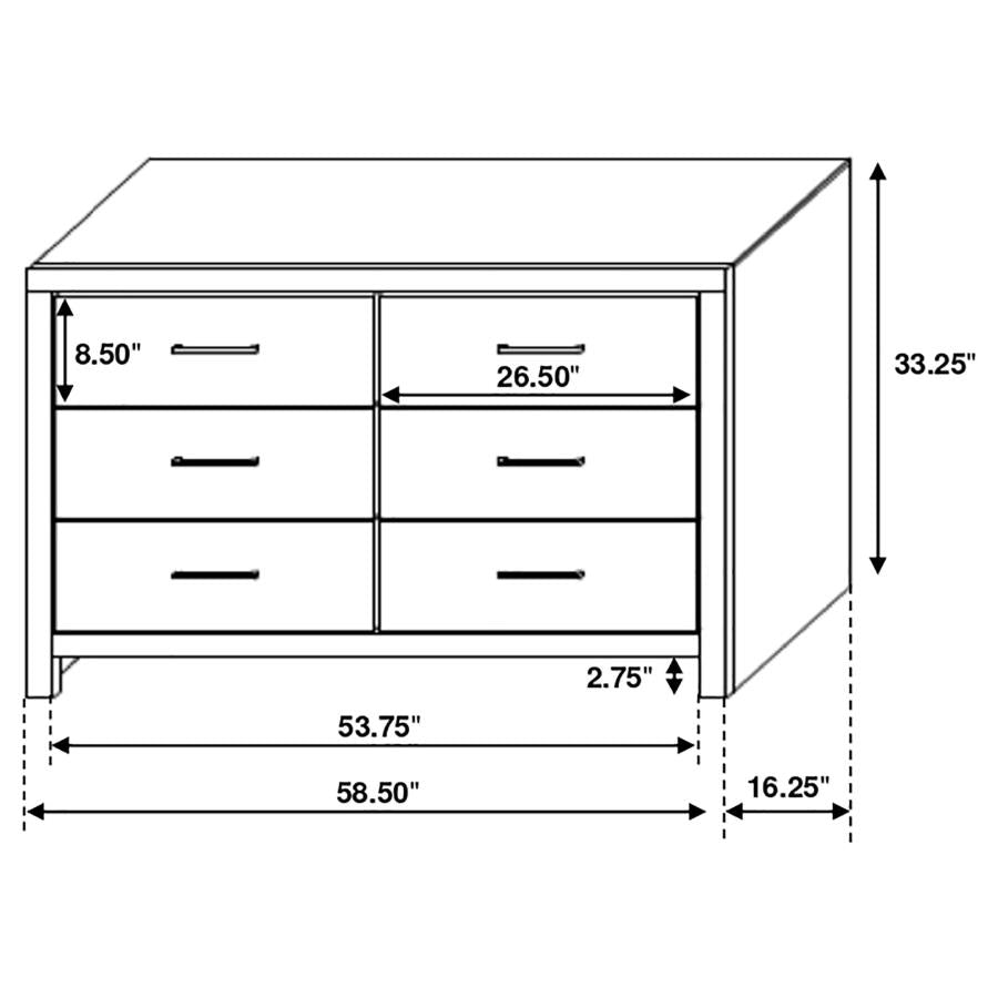 Brantford Brown Dresser - MyWaynesHome #