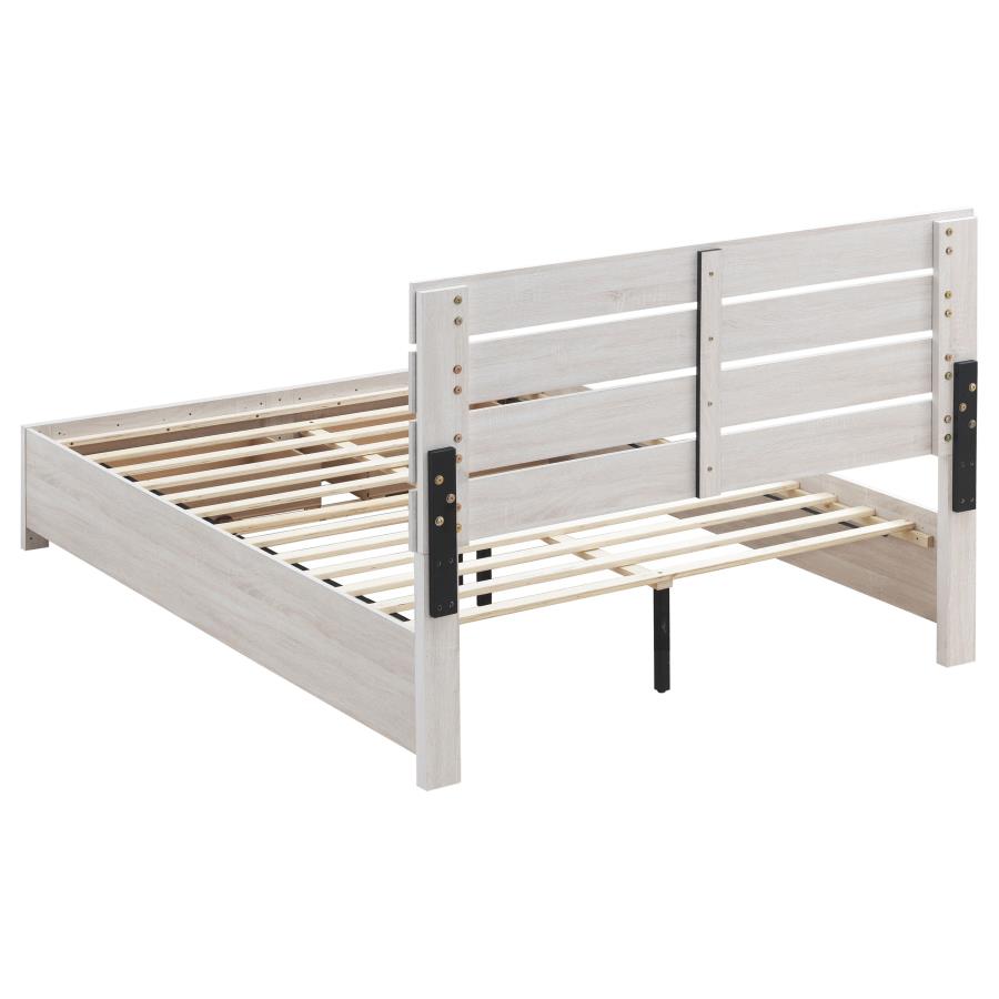 Brantford Ivory Eastern King Storage Bed - MyWaynesHome #