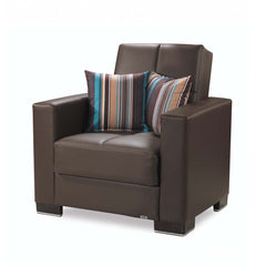 Ottomanson Armada - Upholstered Convertible Armchair With Storage - PU
