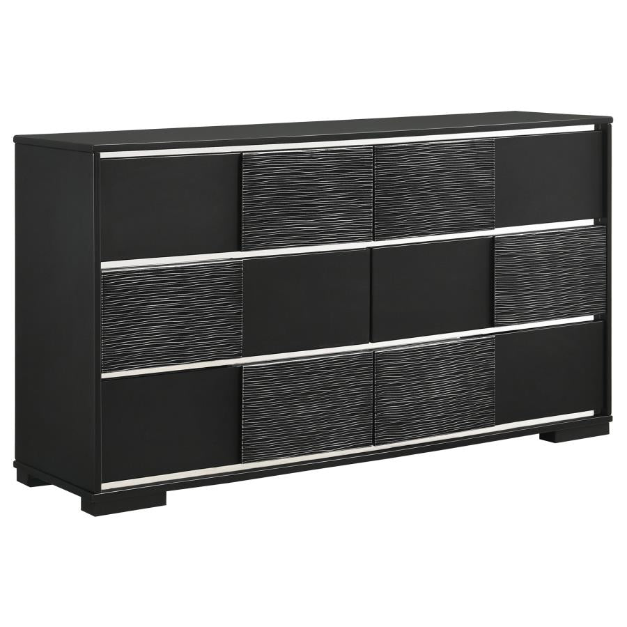 Blacktoft Black Eastern King Bed 5 Pc Set - MyWaynesHome #