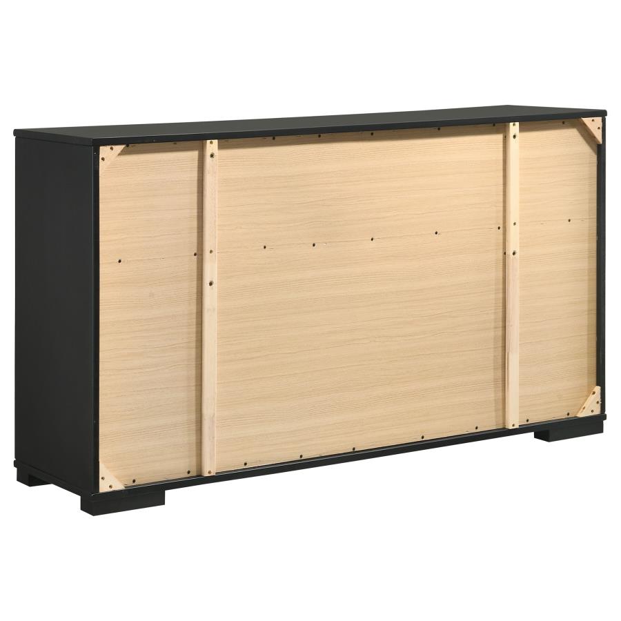 Blacktoft Black Queen Bed 4 Pc Set - MyWaynesHome #