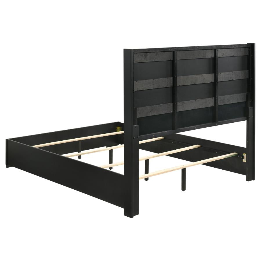 Blacktoft Black Queen Bed 5 Pc Set - MyWaynesHome #