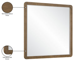Adagio - Solid Wood And Oak Veneer Mirror