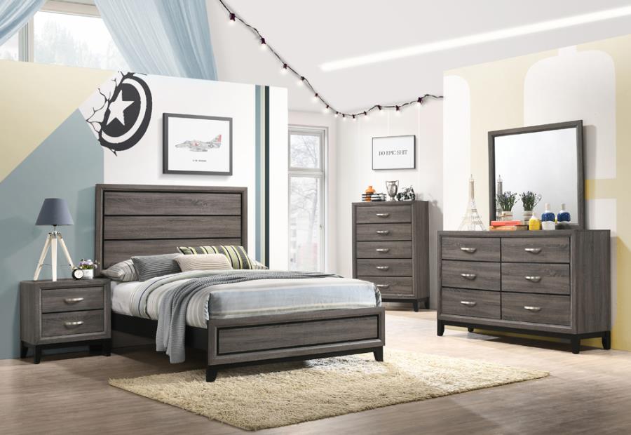 Watson Grey Full Bed 5 Pc Set - MyWaynesHome #
